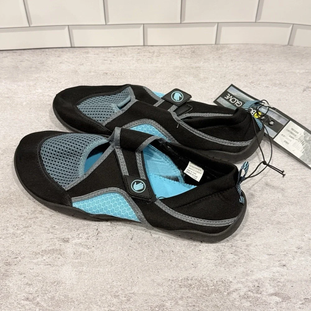 Body Glove Namaste Water Shoes for Women Black/Gulf Stream Size 10 Beach NWT